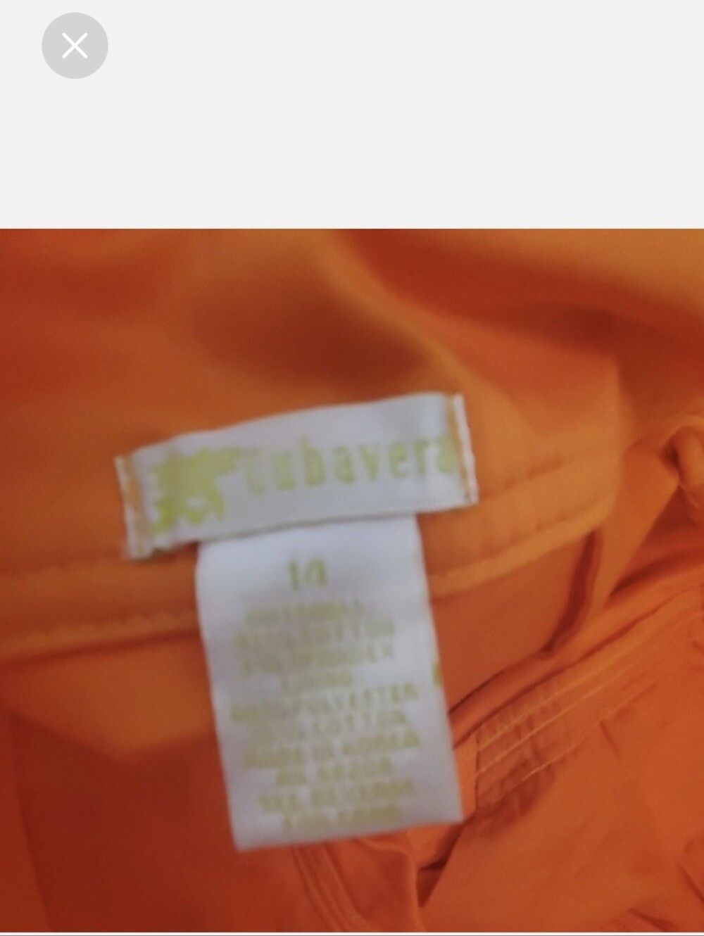 Beautiful Bright Orange Cubavera size 14 Tuxedo Style capris